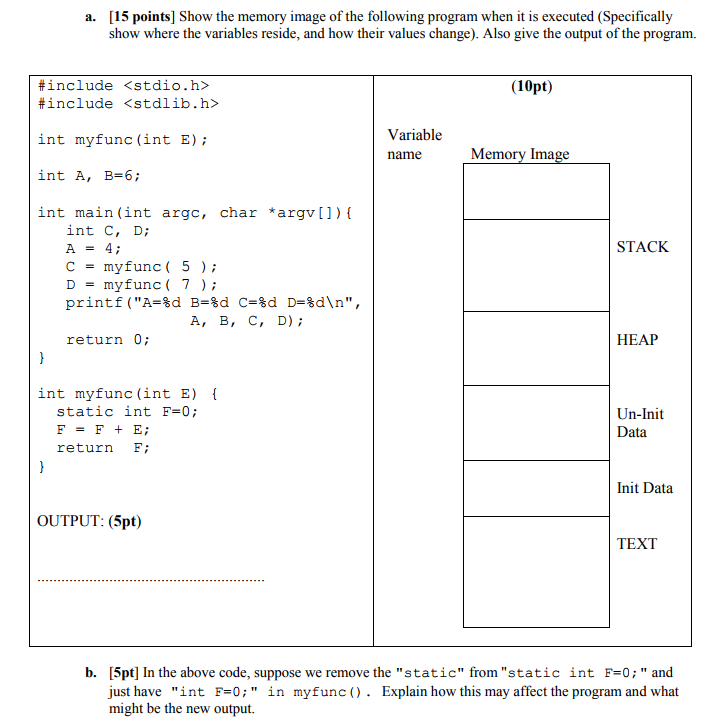 Solved Just Need The Answer To B Solved: In The Above Code, | Chegg.com