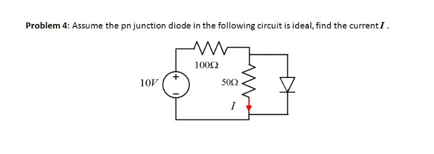 Solved Problem 4: Assume The Pn Junction Diode In The | Chegg.com