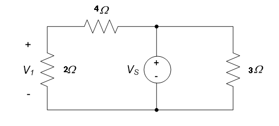 Solved Determine the value of the source voltage VS which | Chegg.com