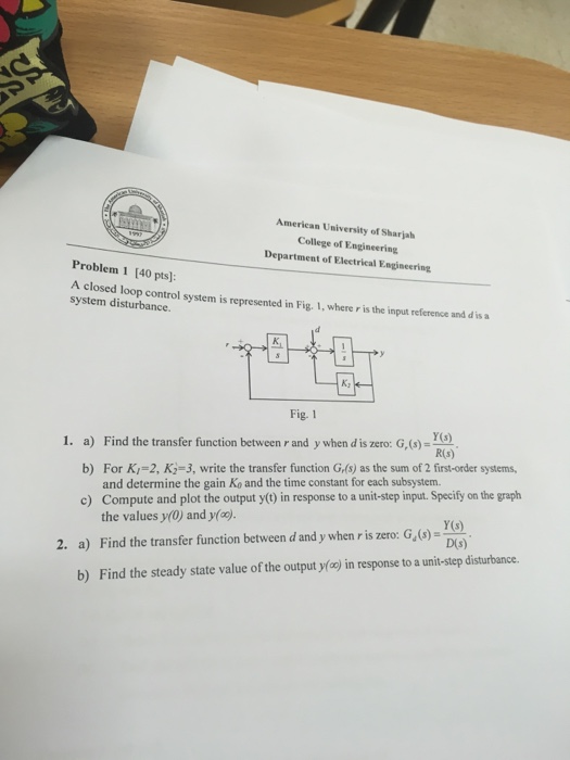 solved-a-closed-loop-control-system-is-represented-in-fig-chegg