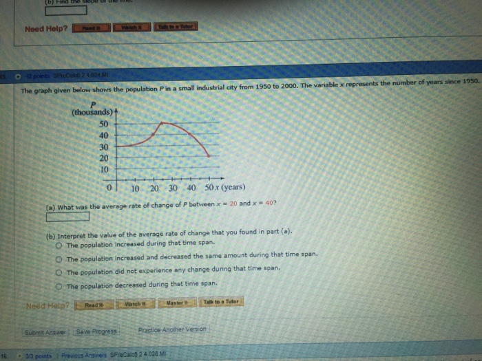 Solved The graph given below shows the population P in a | Chegg.com