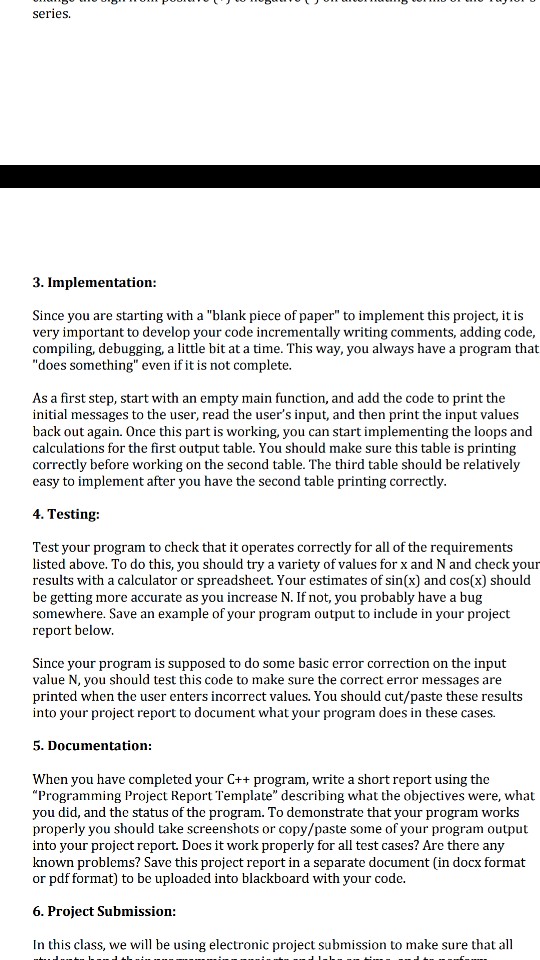 Solved 1. Problem Statement: The goal of this programming | Chegg.com