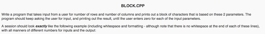 Solved BLOCK CPP Write a program that takes input from a | Chegg.com