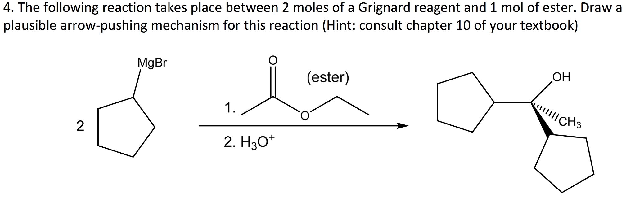 Solved The following reaction takes place between 2 moles of | Chegg.com