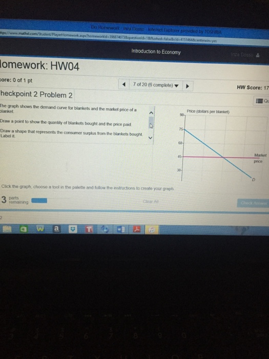 Solved The graph shows the demand curve for blankets and the