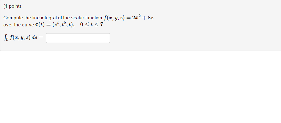 Solved: Compute The Line Integral Of The Scalar Function F... | Chegg.com