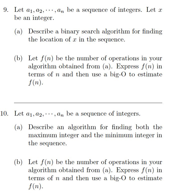 Let A1 A2 An Be A Sequence Of Integers 7225