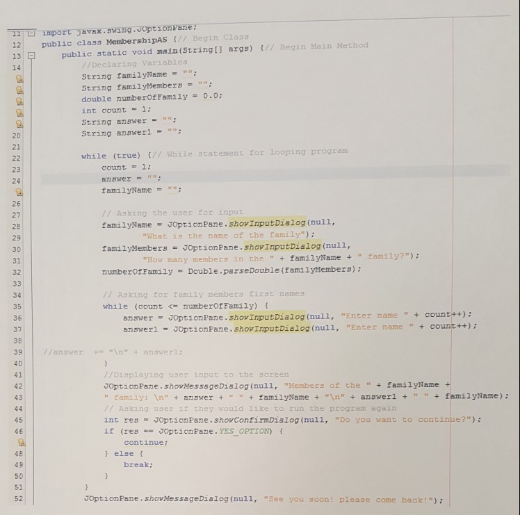 Solved write a java program. I have most of the code just | Chegg.com image.