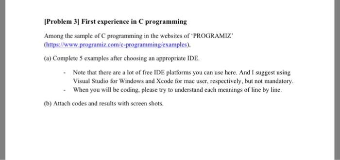 Solved Among the sample of C programming in the websites of | Chegg.com