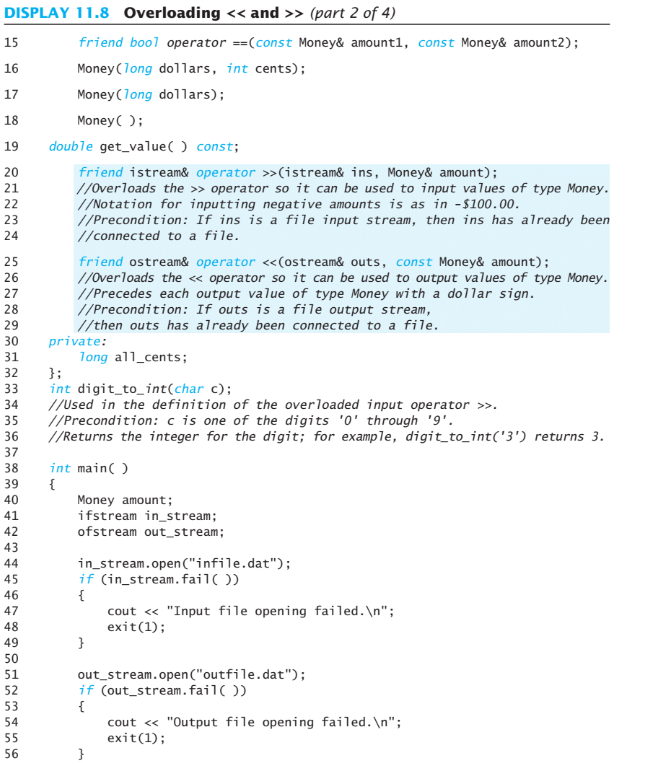 Solved C++ Code Turn in three files, (file contains only the | Chegg.com