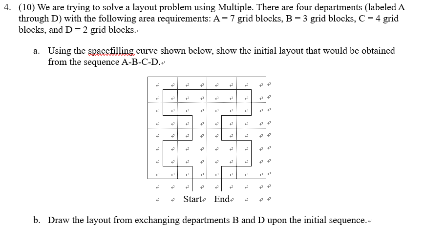 Solved We Are Trying To Solve A Layout Problem Using | Chegg.com