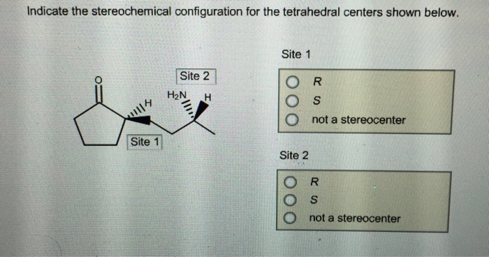 Solved Indicate the stereochemical configuration for the | Chegg.com