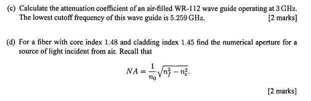 Solved Calculate the attenuation coefficient of an | Chegg.com