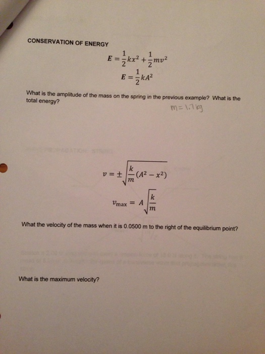 conservation-of-energy-e-1-2-kx-2-1-2mv-2-e-chegg