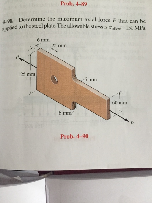 Solved Determine The Maximum Axial Force P That Can Be 4081