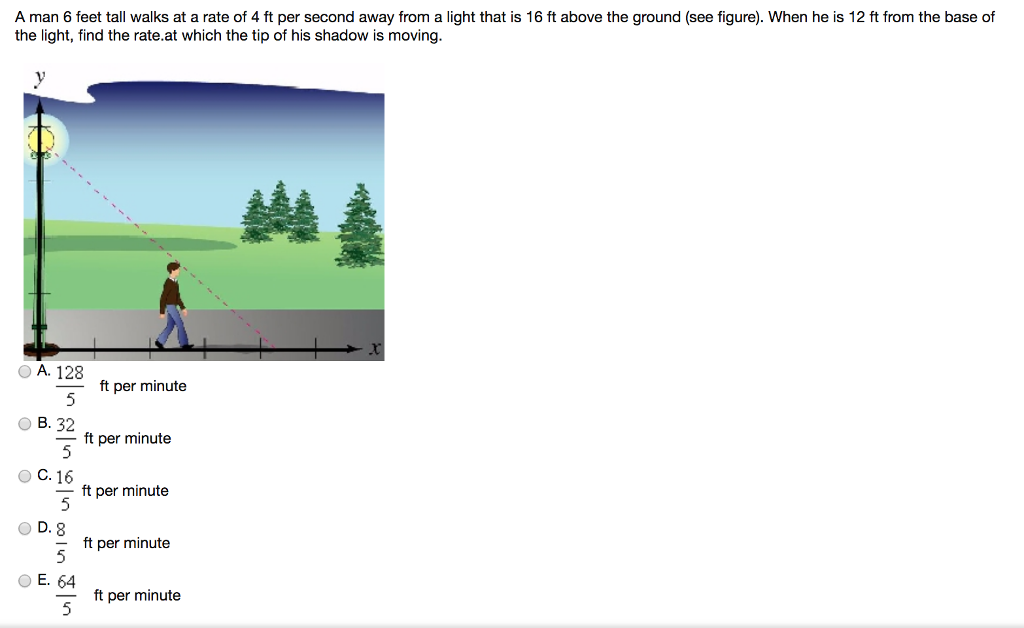 solved-a-man-6-feet-tall-walks-at-a-rate-of-4-ft-per-second-chegg