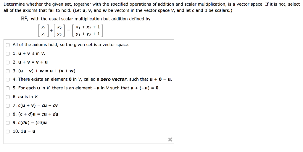 Solved Determine Whether The Given Set Together With The