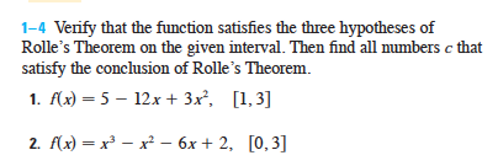 Solved Verify That The Function Satisfies The Three