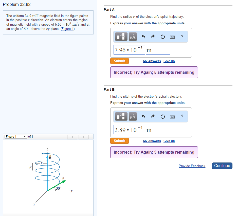 Solved The uniform 34.0 mT field in the figure