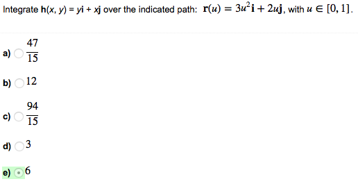 Solved Integrate H X Y Yi Xj Over The Indicated Path