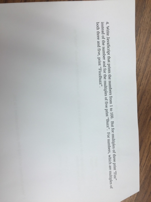 Solved Write JavaScript that prints the numbers from 1 to | Chegg.com