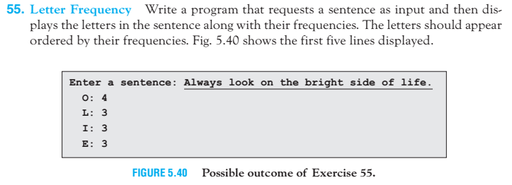 Solved Letter Frequency Write a program that requests a  Chegg.com