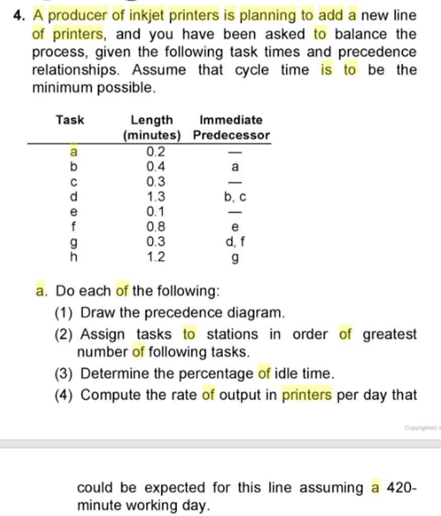 Solved A producer of inkjet printers is planning to add a