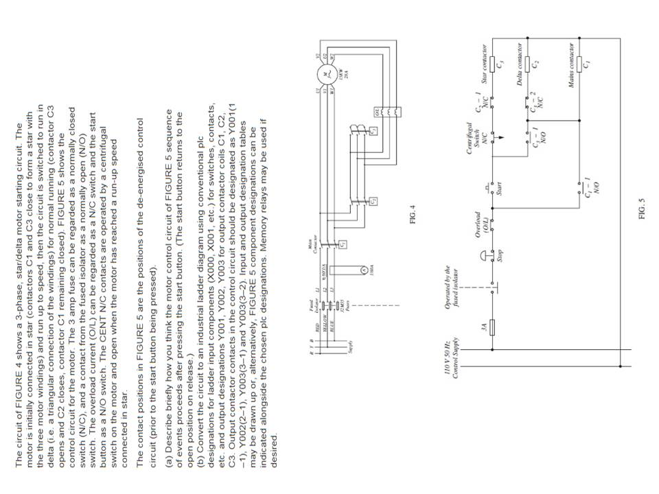 The Circuit Of Figure 4 Shows A 3-phase, Star Delta 