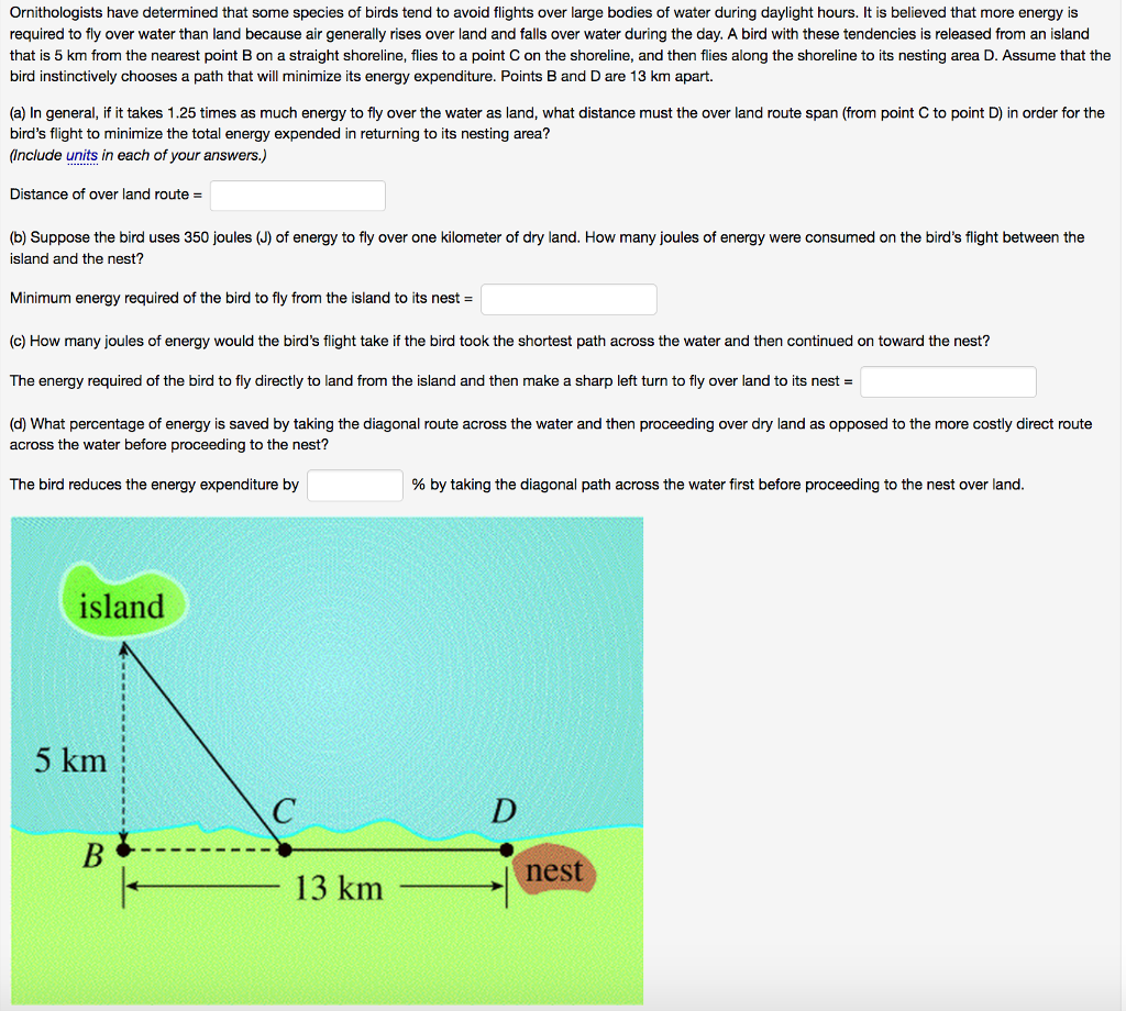 Solved Ornithologists have determined that some species of