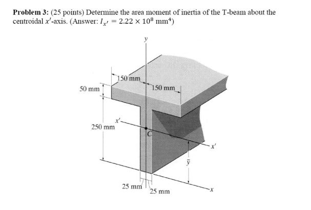 t beam moment of inertia calculator