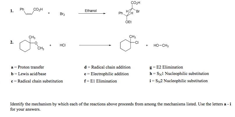 Solved A = Proton Transfer B = Lewis Acid/base C = Radical | Chegg.com