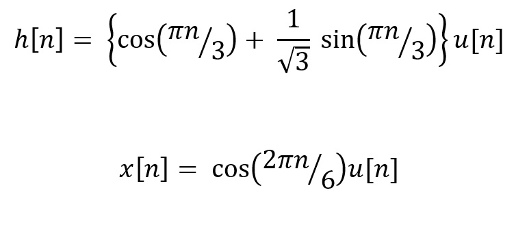 Solved sin(/3 x[n] = cos(2π%)u[n] | Chegg.com