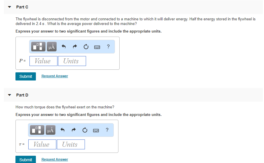 Solved Flywheels are large, massive wheels used to store