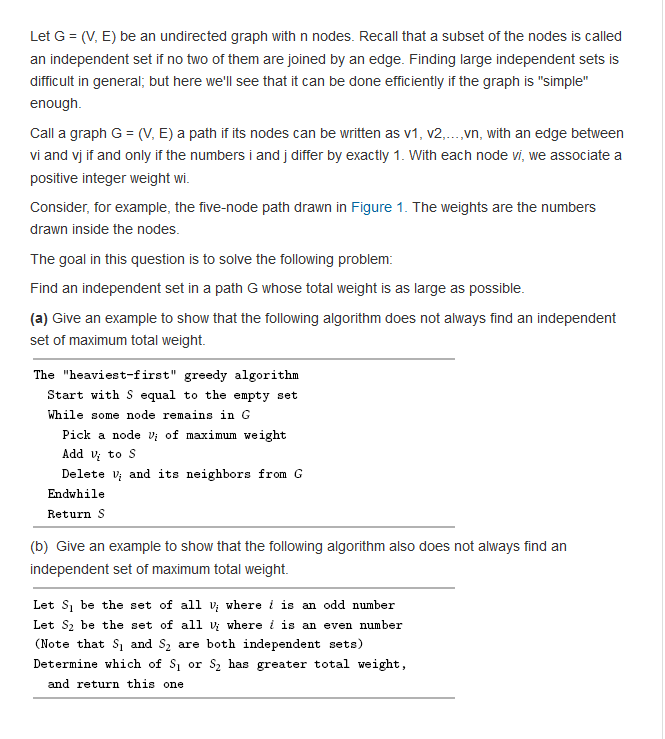 Solved Let G = (V, E) be an undirected graph with n nodes. | Chegg.com