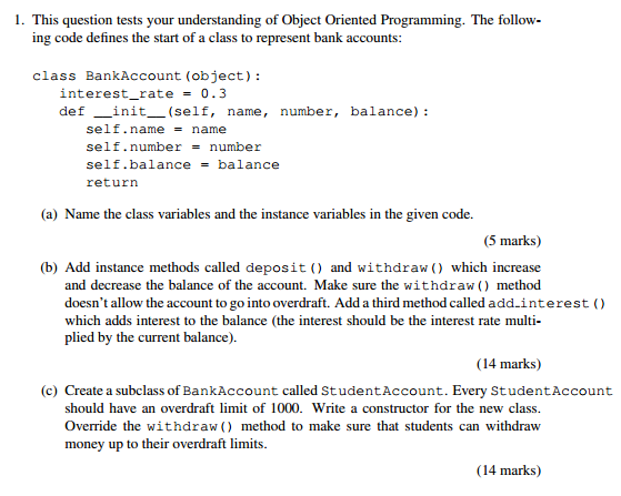 Solved This question tests your understanding of Object | Chegg.com