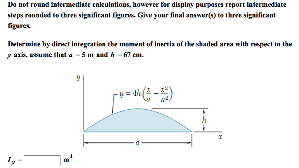 Solved Determine By Direct Integration The Moment Of Inertia | Chegg.com