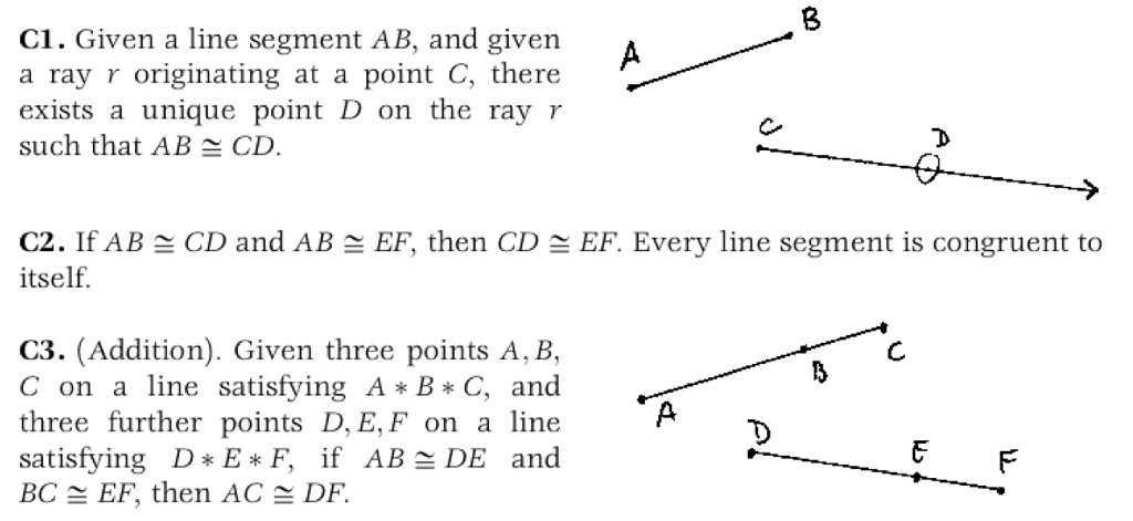 Solved L1. For Any Two Distinct Points A, B, There Exists A | Chegg.com