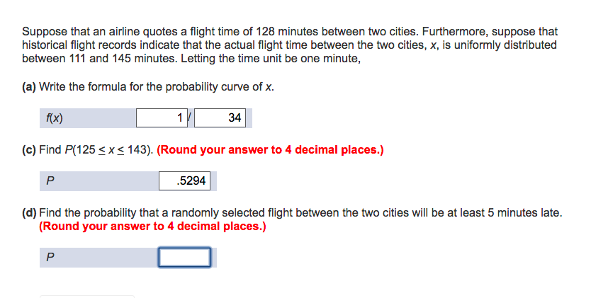 solved-suppose-that-an-airline-quotes-a-flight-time-of-128-chegg