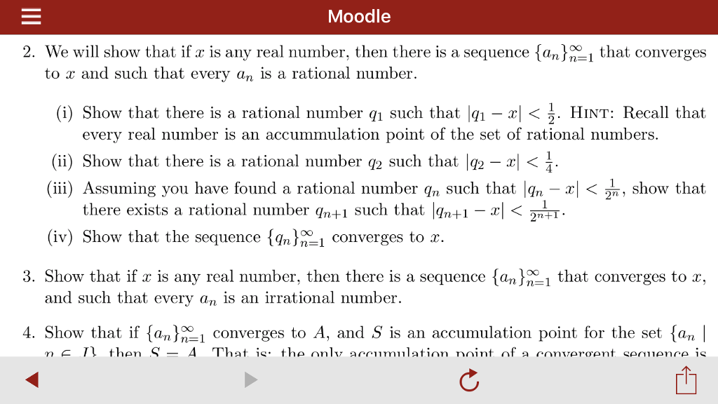 Solved moodle 2 we will show that if r is any real number chegg