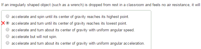 Solved If an irregularly shaped object (such as a wrench) is | Chegg.com