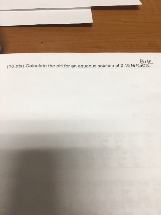 calculate the ph of an aqueous solution of 1.0 m