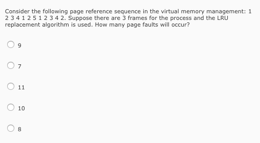 Solved Consider The Following Page Reference Sequence In The | Chegg.com