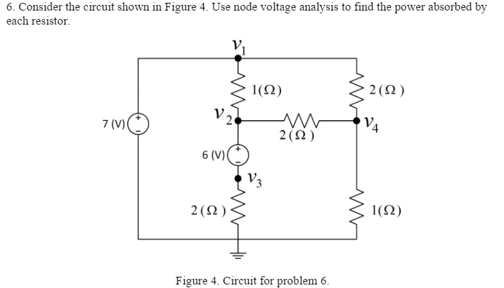 Solved Consider the circuit shown in Figure 4. Use node | Chegg.com