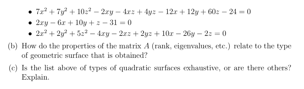 Solved 2. We revisit quadratic forms and symmetric matrices. | Chegg.com