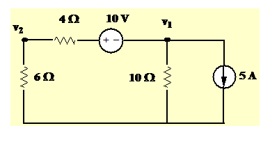 Solved Find V1 and V2 from the circuit shown below. | Chegg.com