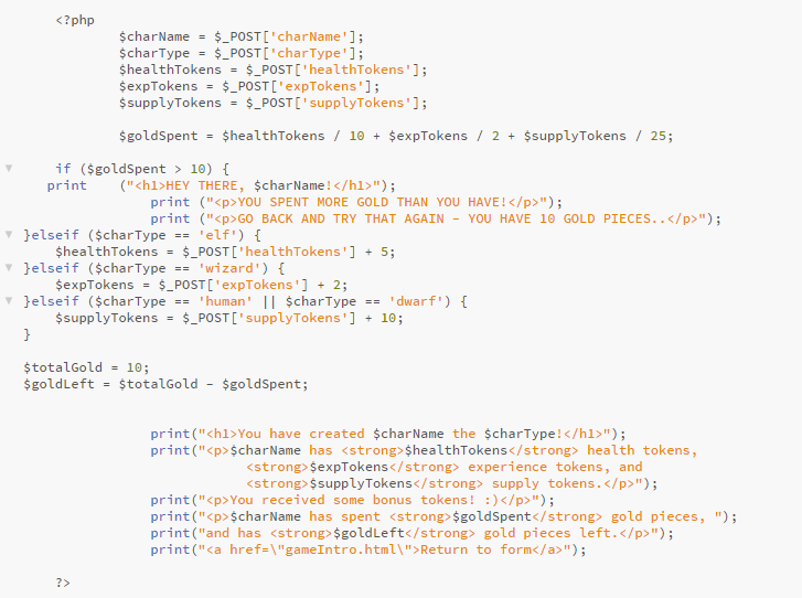 Solved Need to fix my code. 10) {print (