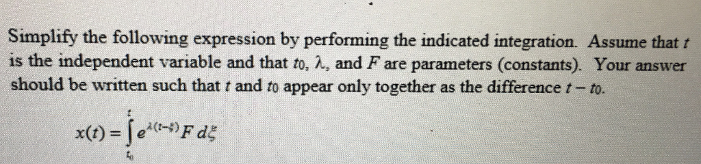 Solved Simplify the following expression by performing the | Chegg.com