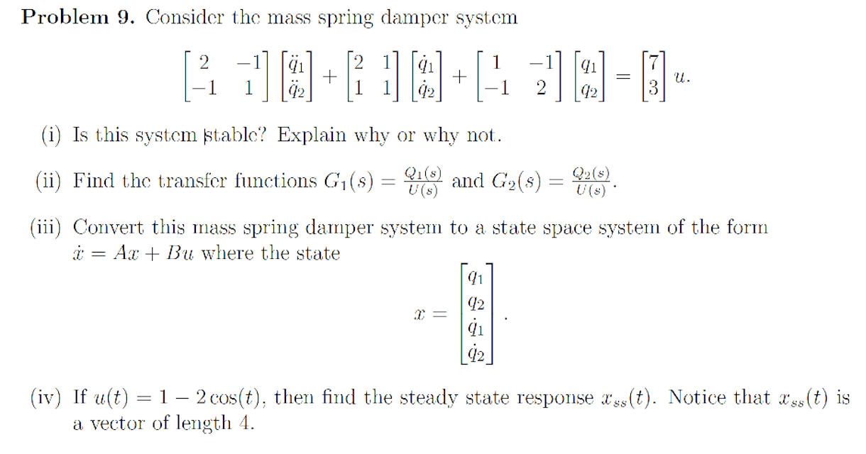 Find the steady State response of the | Chegg.com