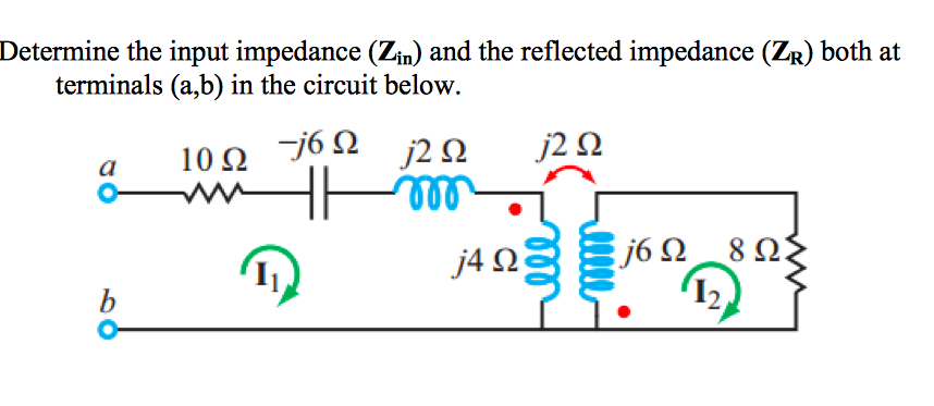 Solved Determine The Input Impedance (Zin) And The Reflected | Chegg.com