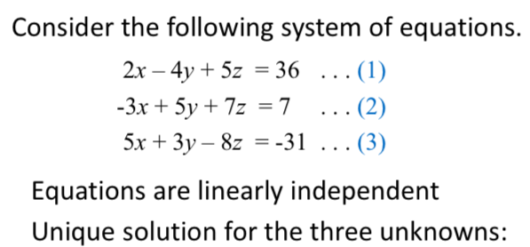 Solved Consider the following system of equations. 2x -4y | Chegg.com